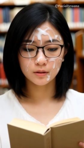 顔射後の余韻 - 読書編 Vol.2 - サンプル画像 3