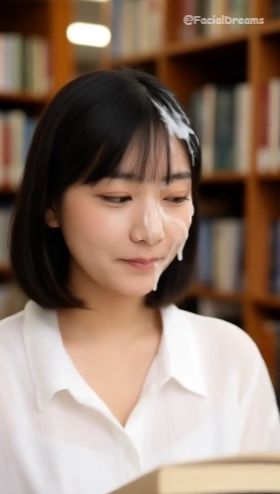 顔射後の余韻 - 読書編 Vol.2 - サンプル画像 5