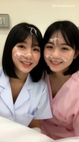 顔射後の余韻 - ナース編 Vol.3 - サンプル画像 1