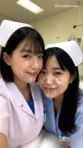 顔射後の余韻 - ナース編 Vol.3 - サンプル画像 3