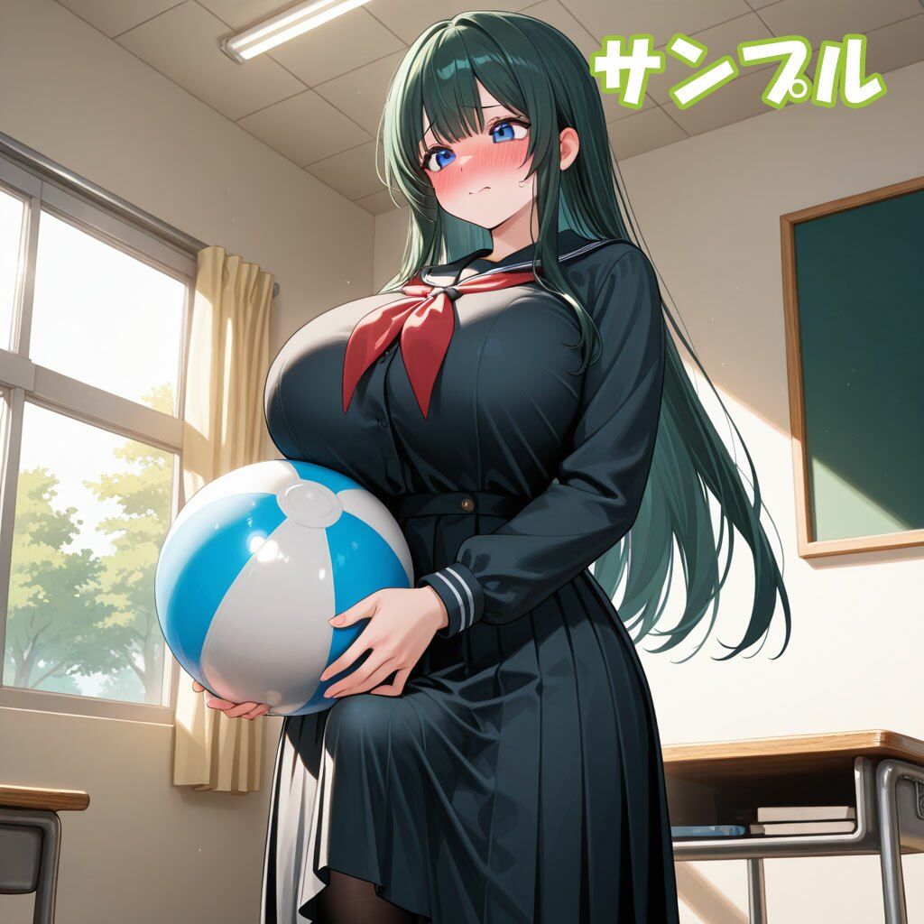 ふたなり彼女！ときどき彼女！3-12  緑パッツンちゃん単独＜制服編＆ヌード編＞ - サンプル画像 5