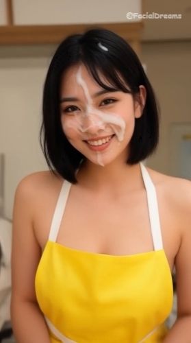 顔射後の余韻 - エプロン編 Vol.5 - サンプル画像 2