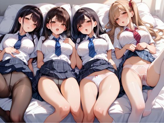 種付ハーレム  巨乳女子校生 - サンプル画像 1