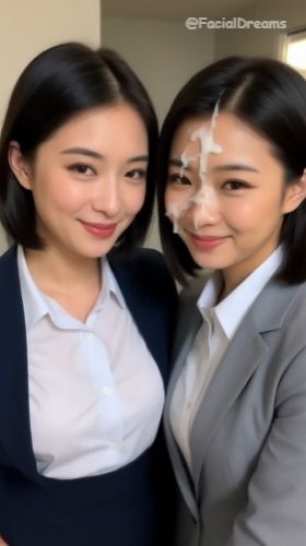 顔射後の余韻 - OL編 Vol.4 - サンプル画像 2