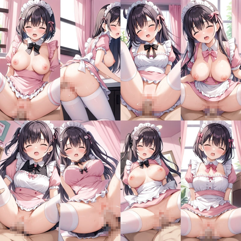ご奉仕ピンクメイドに中出し放題【500枚】 - サンプル画像 4