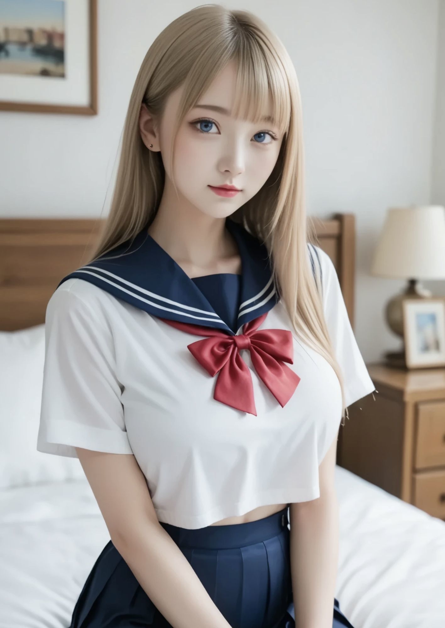 今日だけ！セーラー服っ！！白鳥ルチア - サンプル画像 2