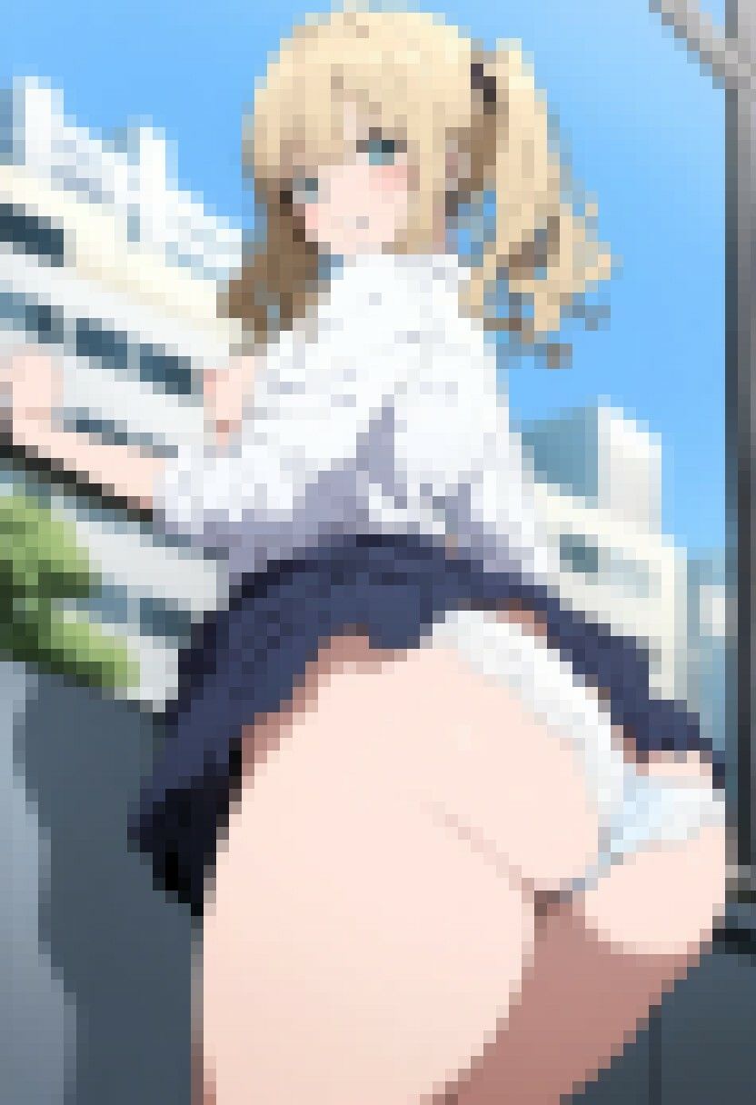 AI作品 みんな大好き！金髪白ギャル ブロンドへアーツインテールギャル 半脱ぎ＆下着フェチ 撮影総数500枚 - サンプル画像 4
