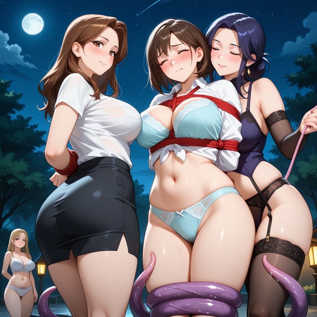 フェチコレ総集編 触手に襲われ拘束され弄ばれる巨乳美女たち【総枚数1，000枚】 - サンプル画像 5