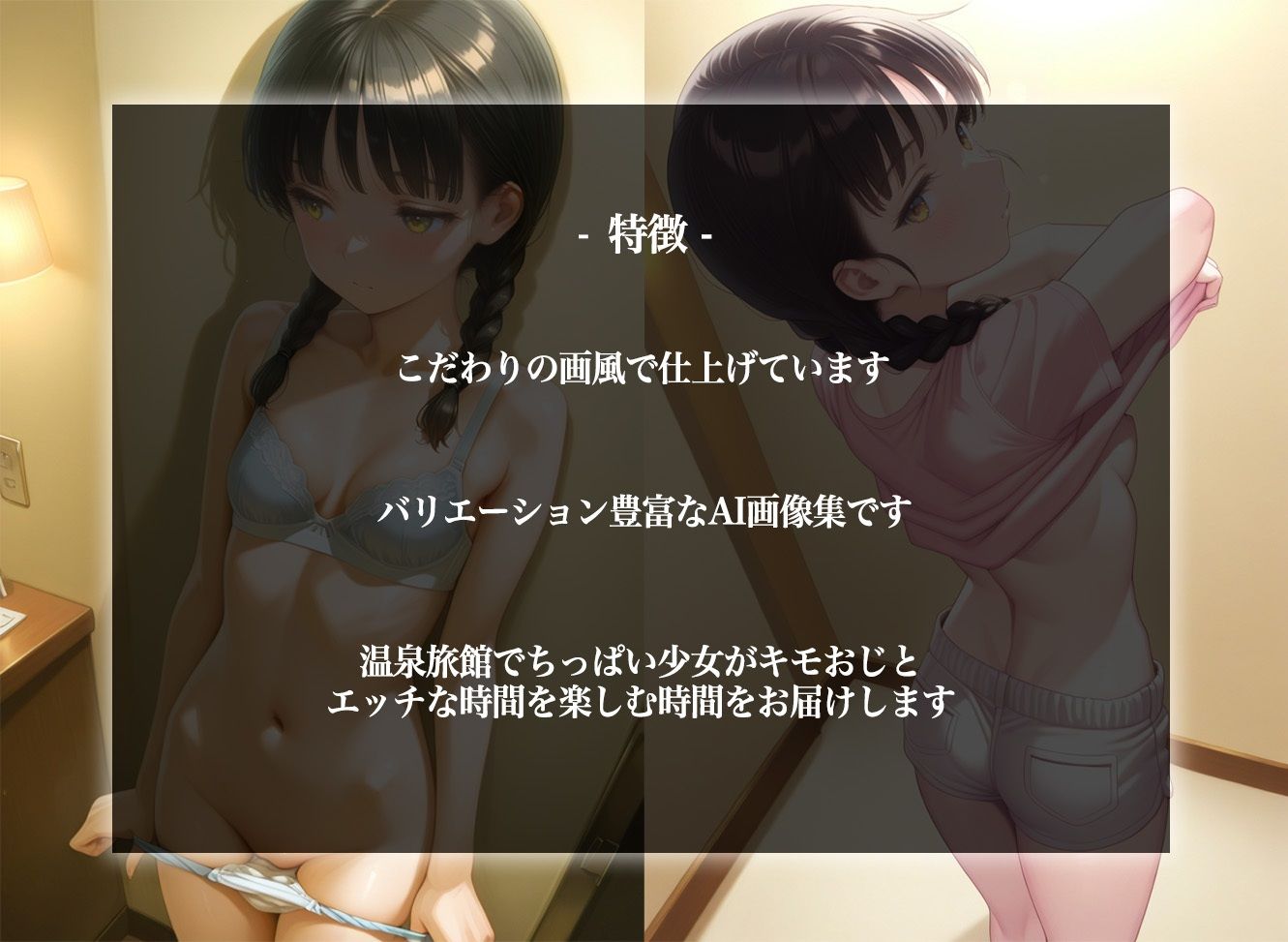 温泉  ちっぱい少女、キモおじチンポに沼る  500枚 - サンプル画像 2