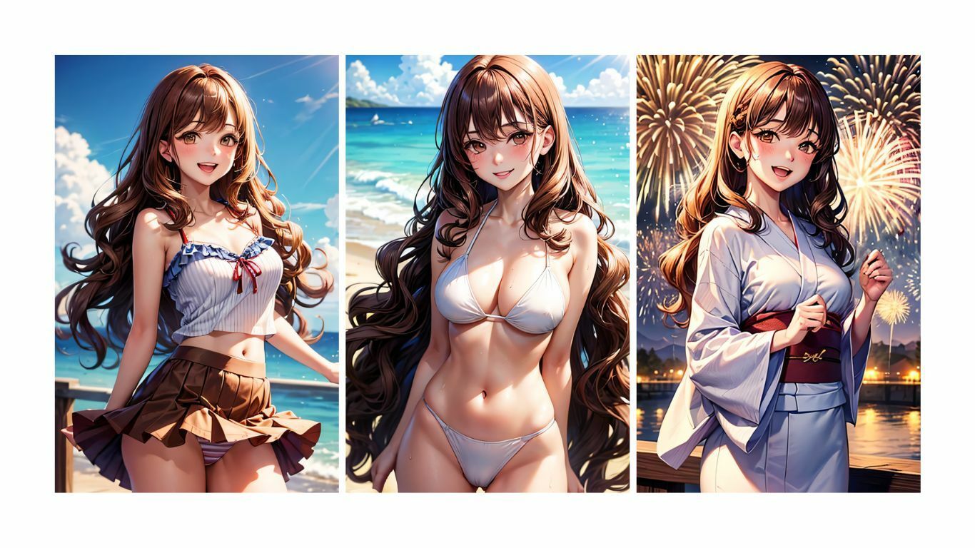 夏彼女---彼女と過ごす夏の一日 - サンプル画像 4