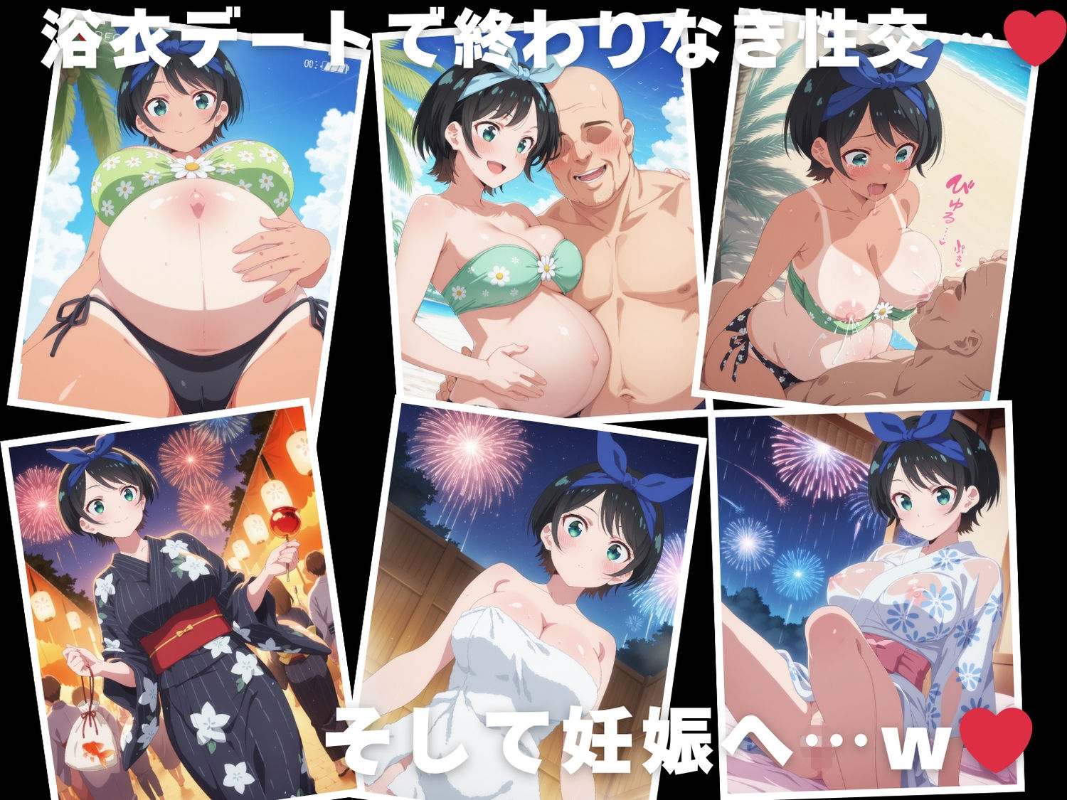 【催◯・水着・妊娠】更● 瑠夏 - サンプル画像 10