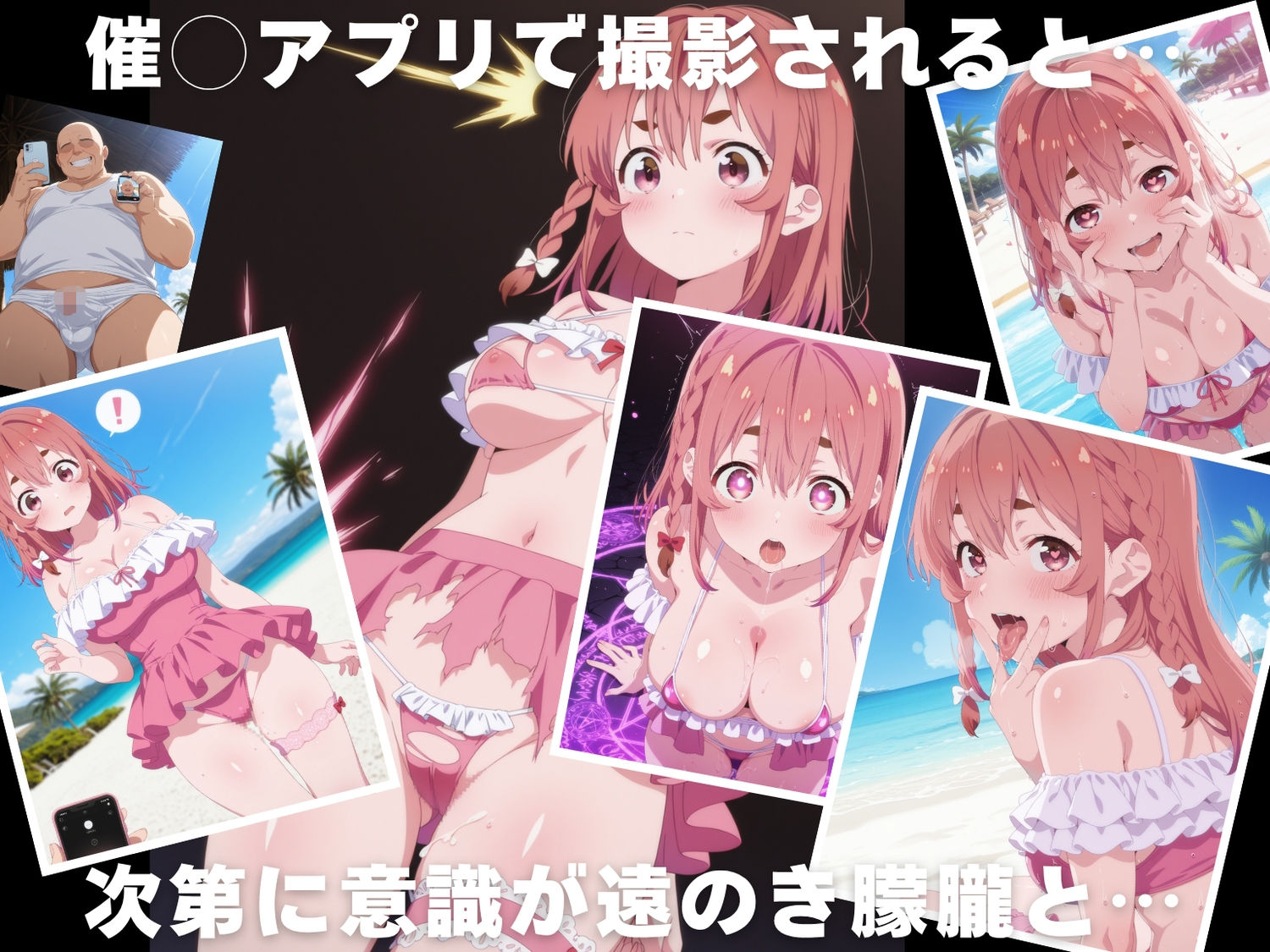 【催◯・水着・妊娠】桜● 墨 - サンプル画像 2