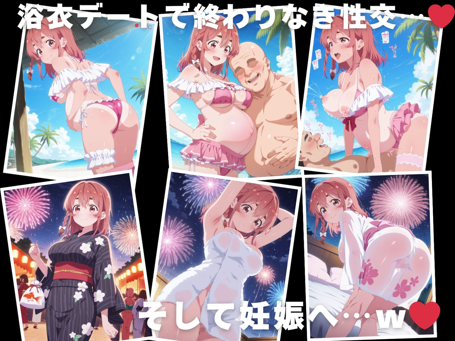 【催◯・水着・妊娠】桜● 墨 - サンプル画像 10