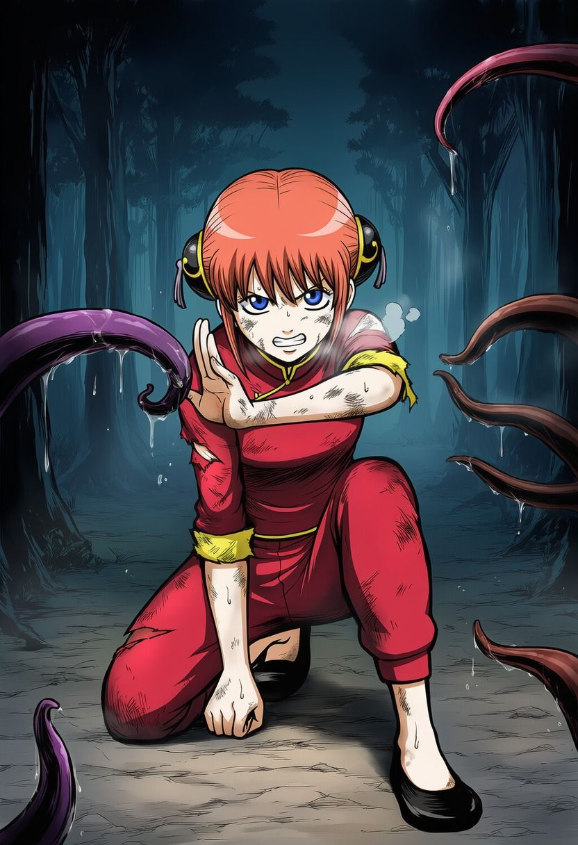 神楽 vs 触手 ［苗床編］ - サンプル画像 4