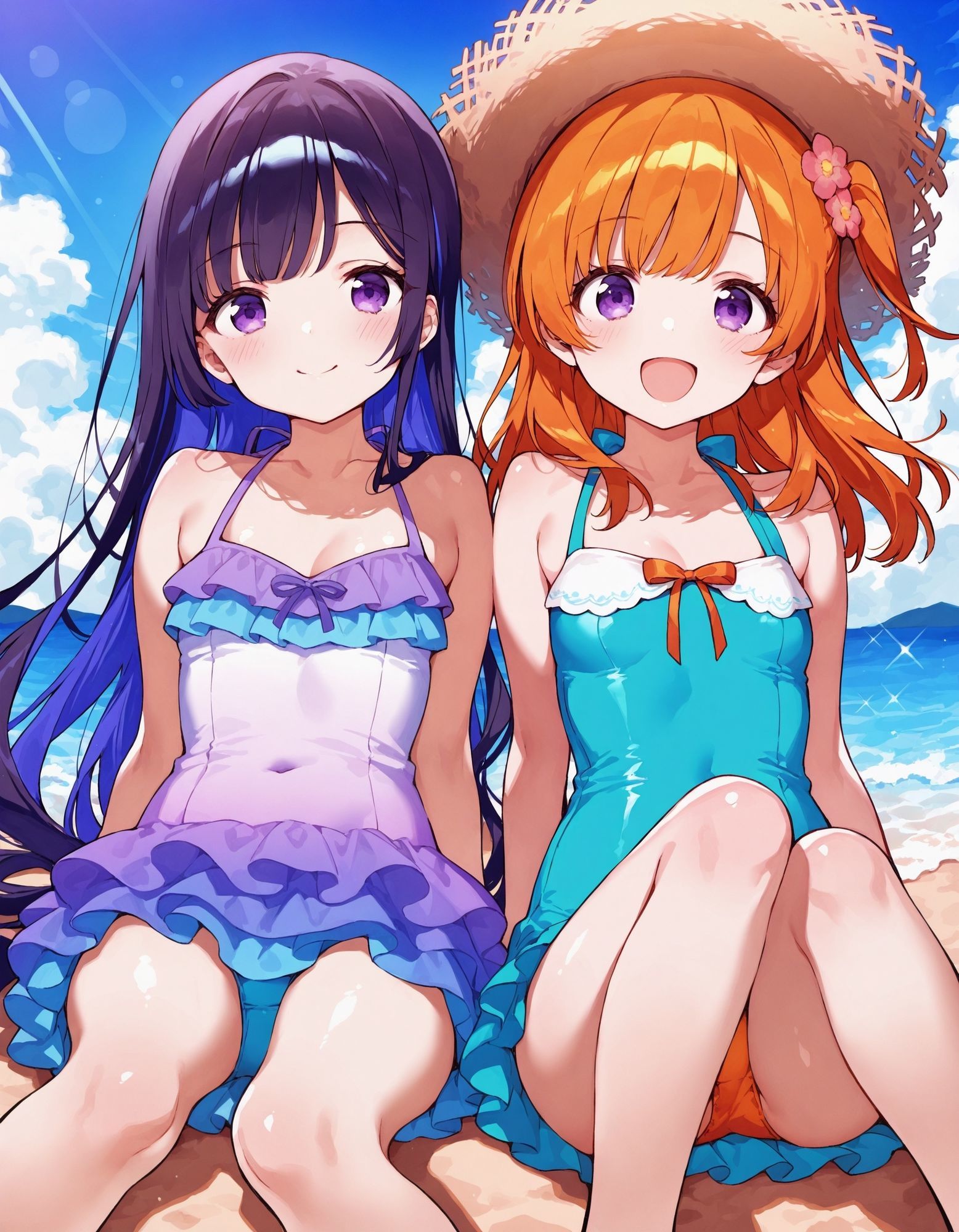 ワンピースで座りパンチラ - サンプル画像 4