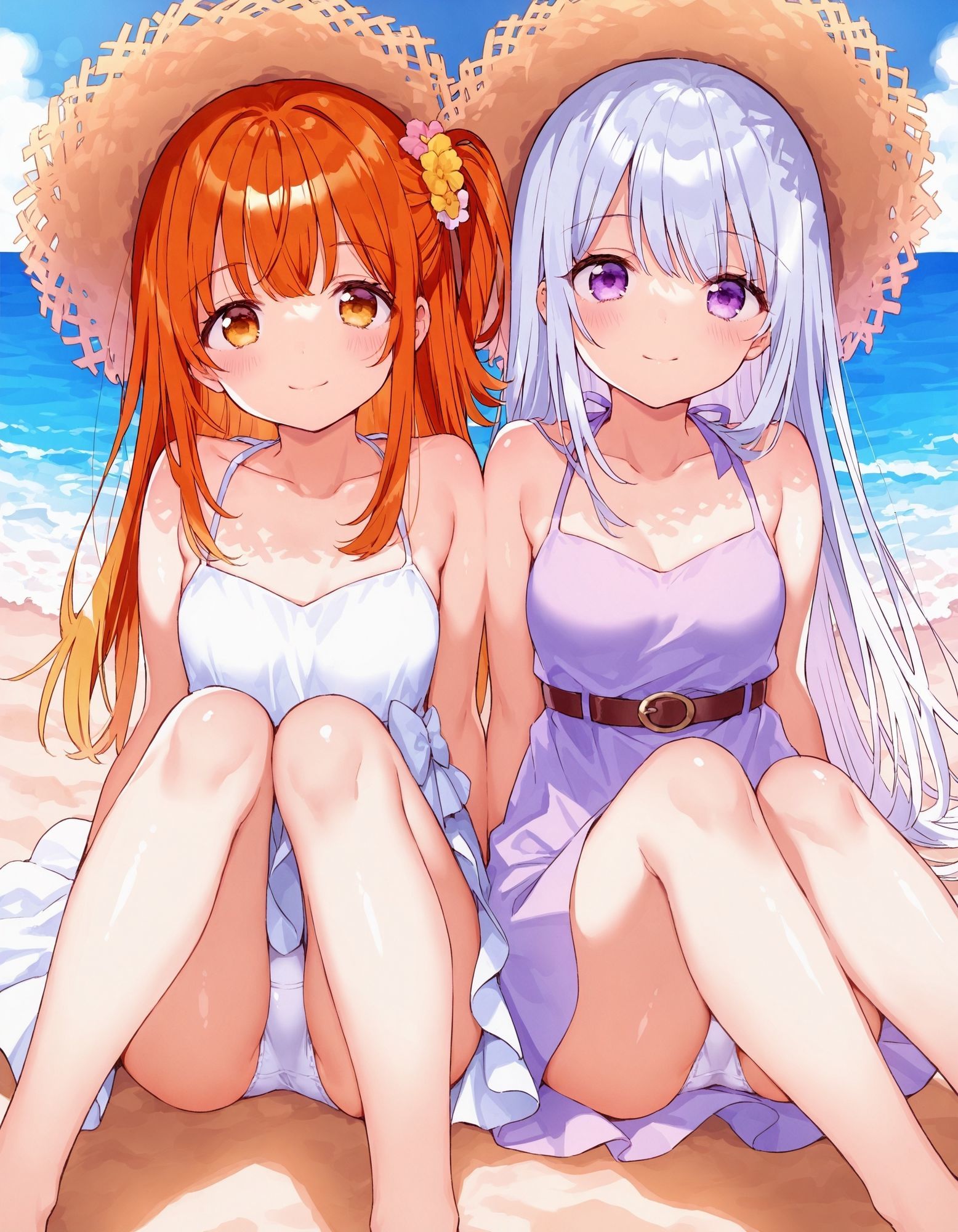 ワンピースで座りパンチラ - サンプル画像 6