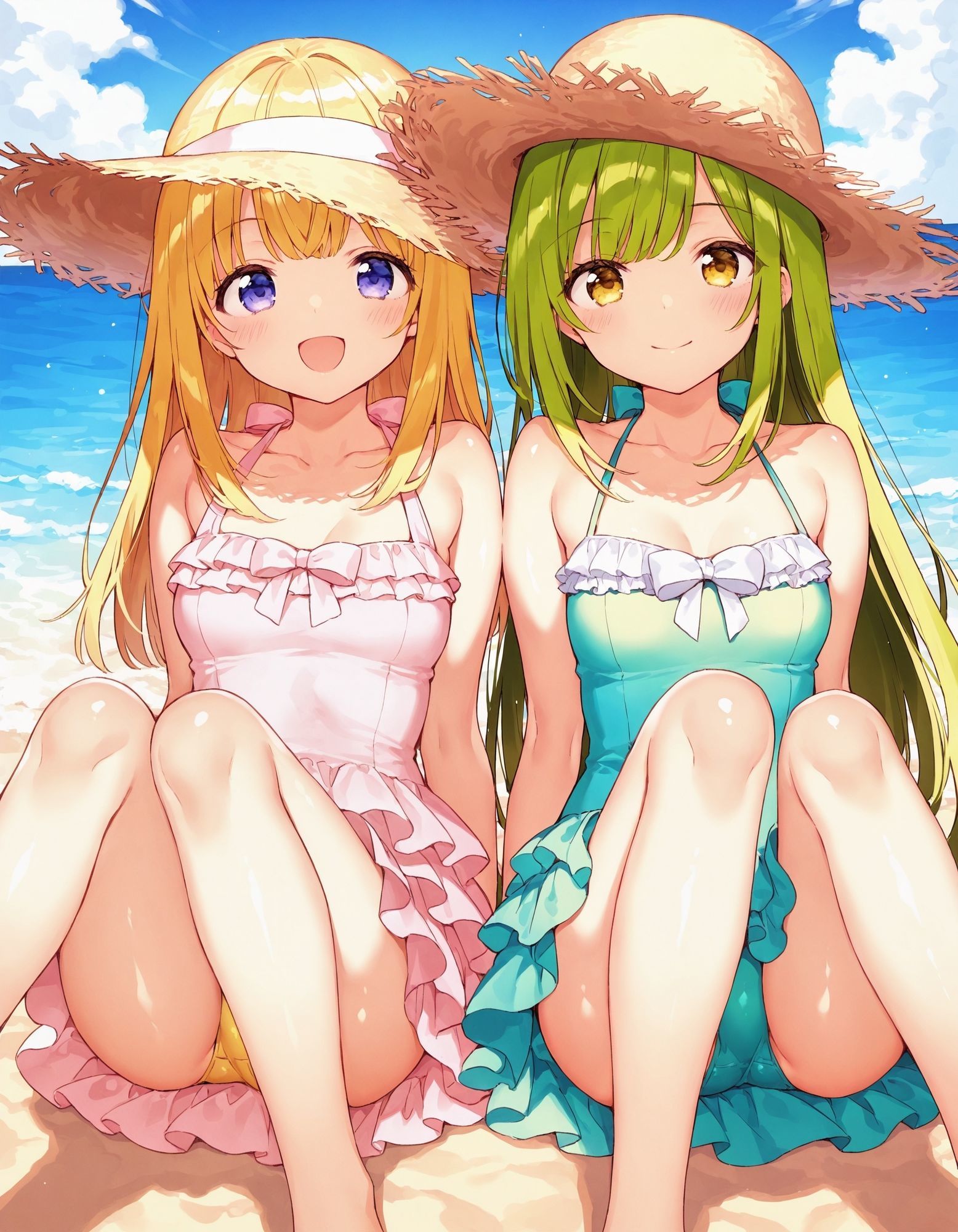 ワンピースで座りパンチラ - サンプル画像 8