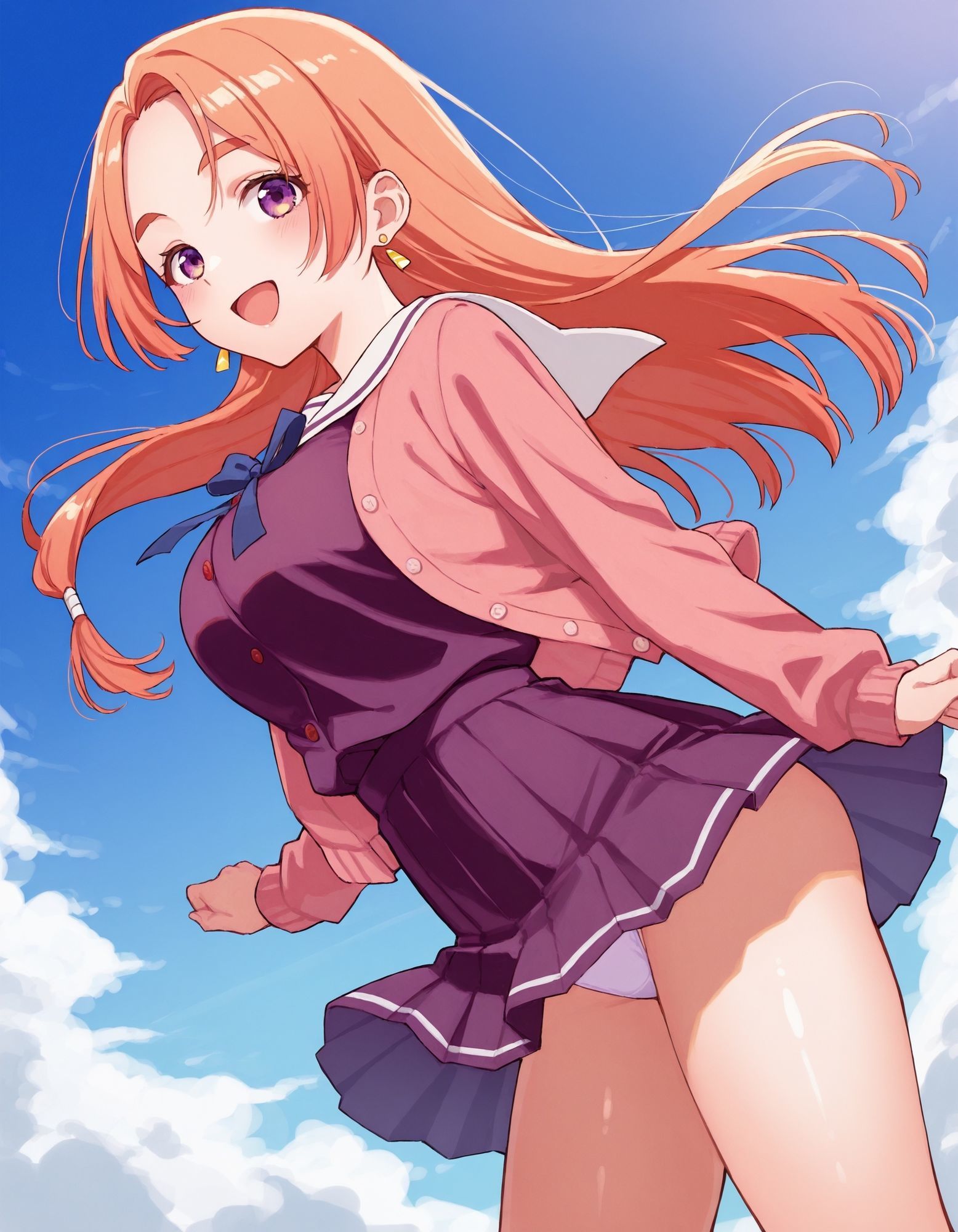 紫〇寺万里のパンチラ〜制服編〜 - サンプル画像 4