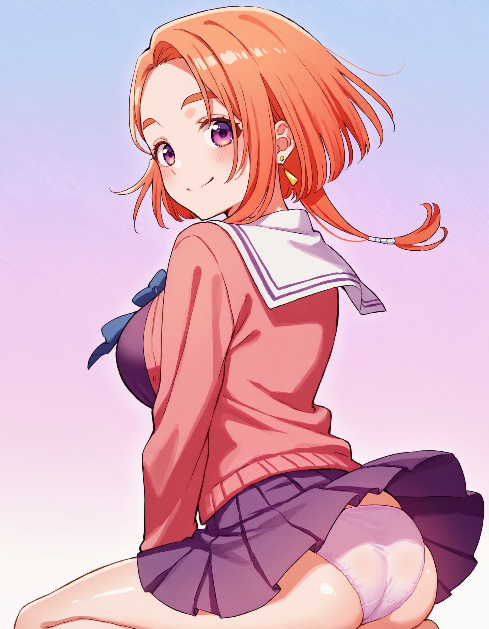 紫〇寺万里のパンチラ〜制服編〜 - サンプル画像 6