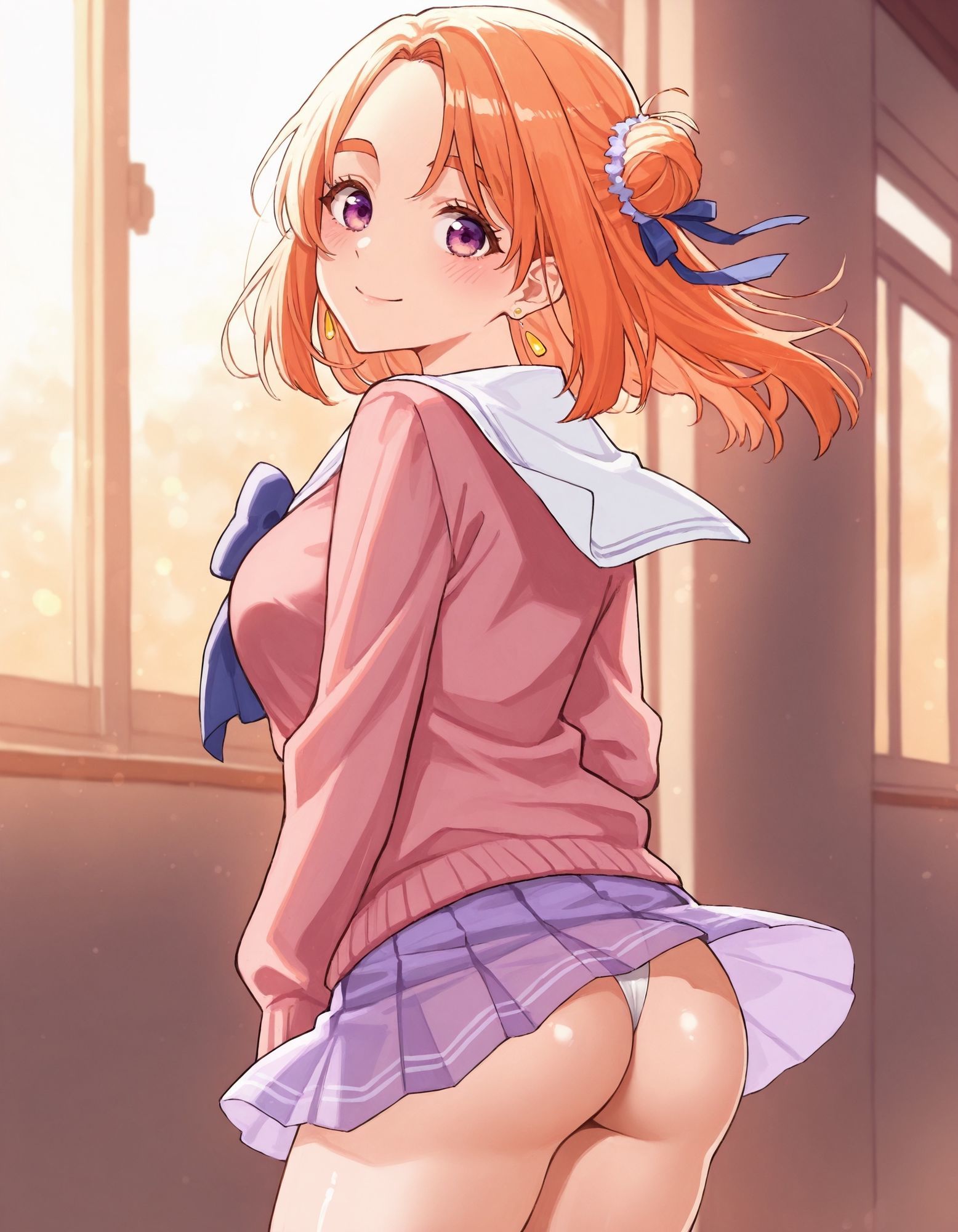 紫〇寺万里のパンチラ〜制服編〜 - サンプル画像 8