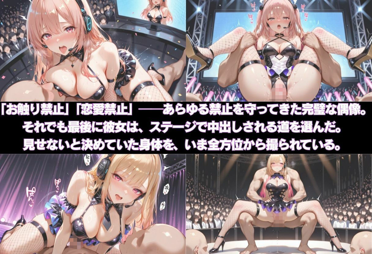 国民的アイドル引退LIVE〜観客5万人の前で中出しセックス〜  着〇恋編 - サンプル画像 1