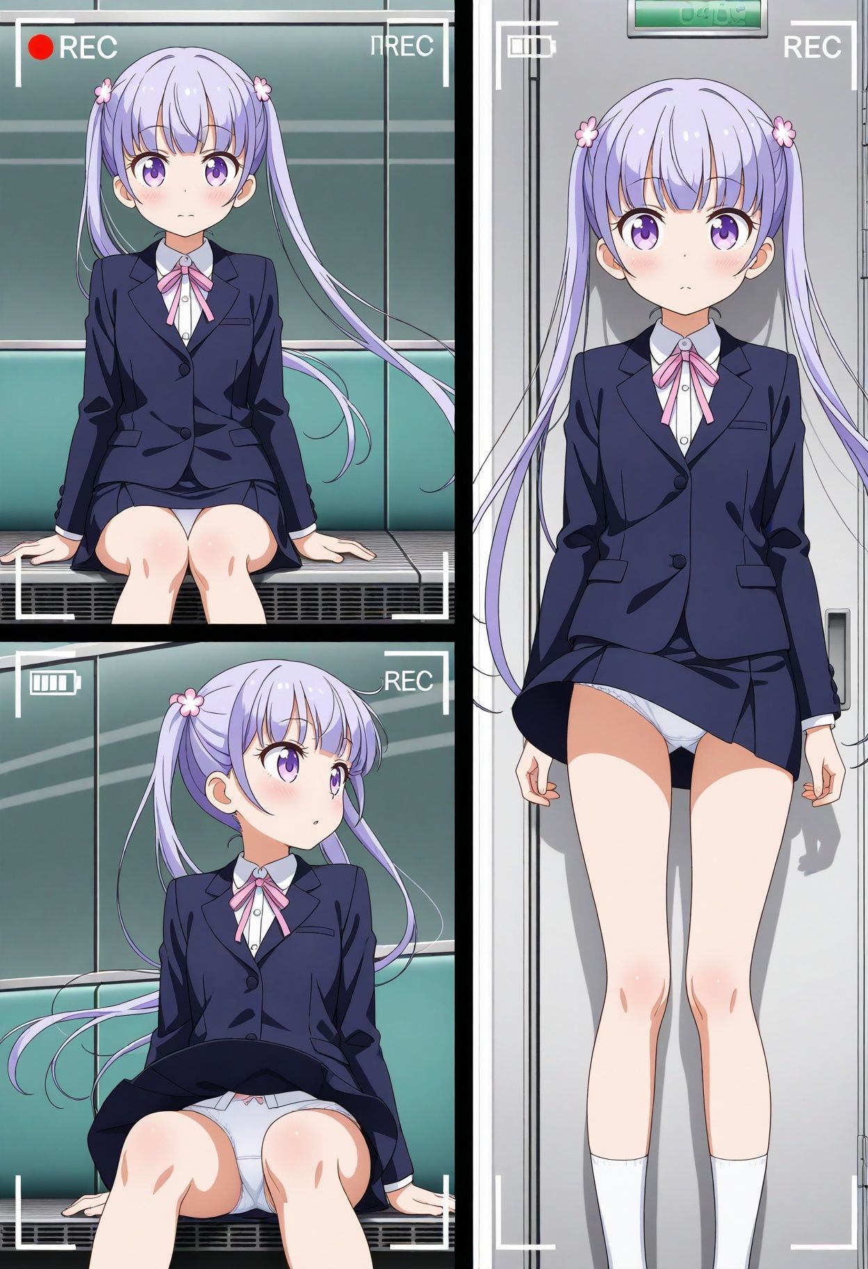 スカート内盗撮、着替え盗撮、野ション、野外露出風【涼風青葉風1】 - サンプル画像 1