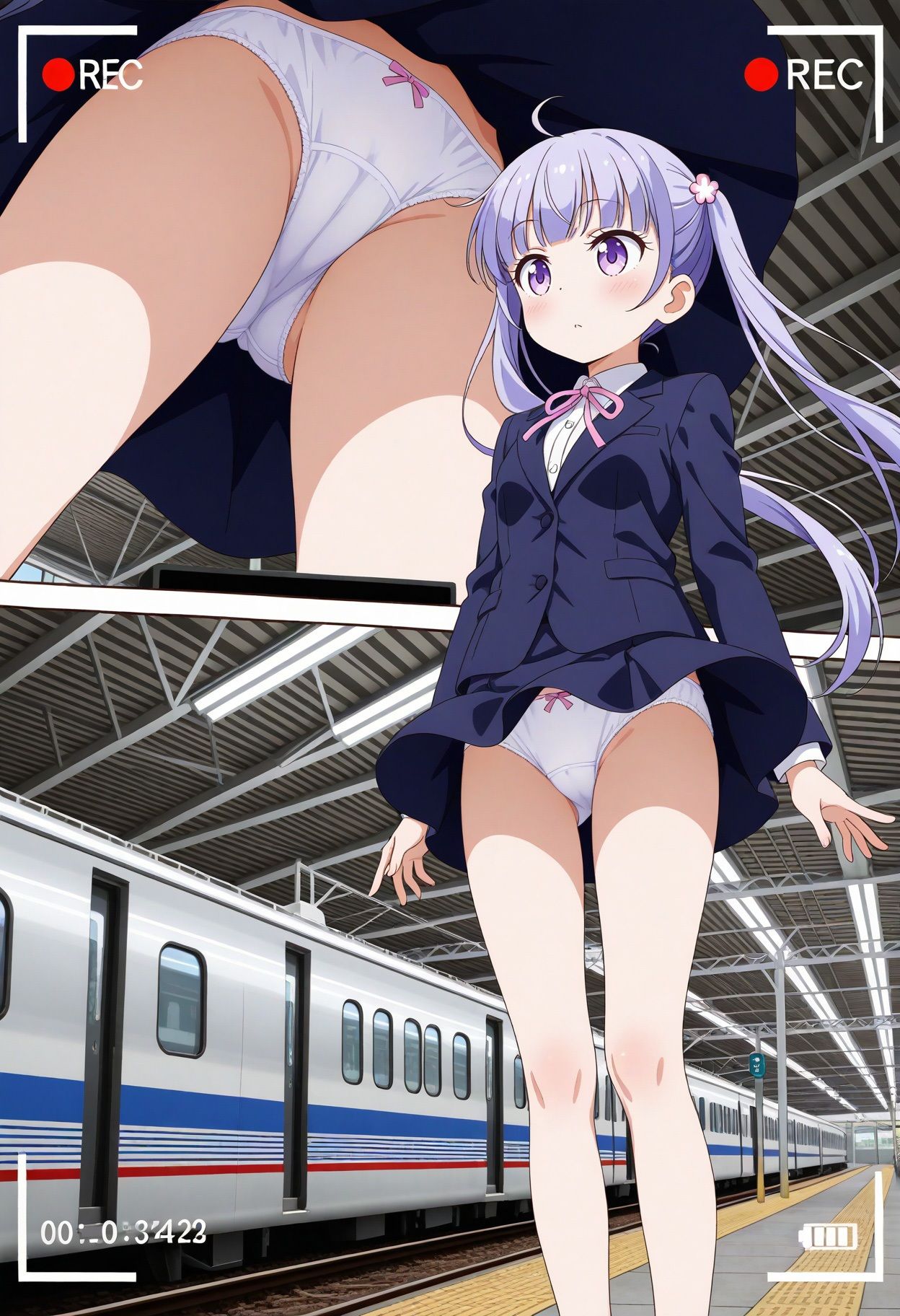 スカート内盗撮、着替え盗撮、野ション、野外露出風【涼風青葉風1】 - サンプル画像 2