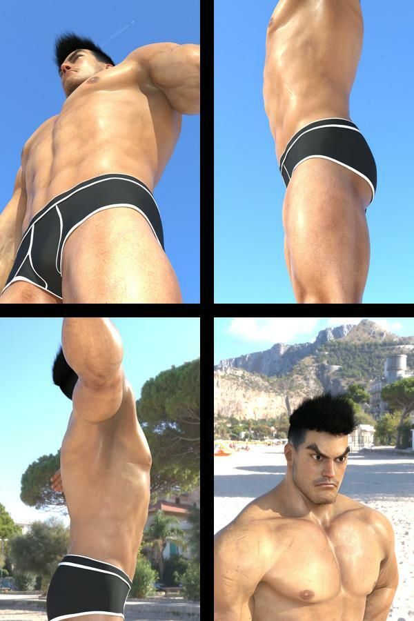 『理想の彼氏を3DCGで作ります』から生まれたバーチャルヒーロー「檜山 鉄男（ひやまてつお）」のボディビルダーモデル風写真集:IronMountain_01 - サンプル画像 1