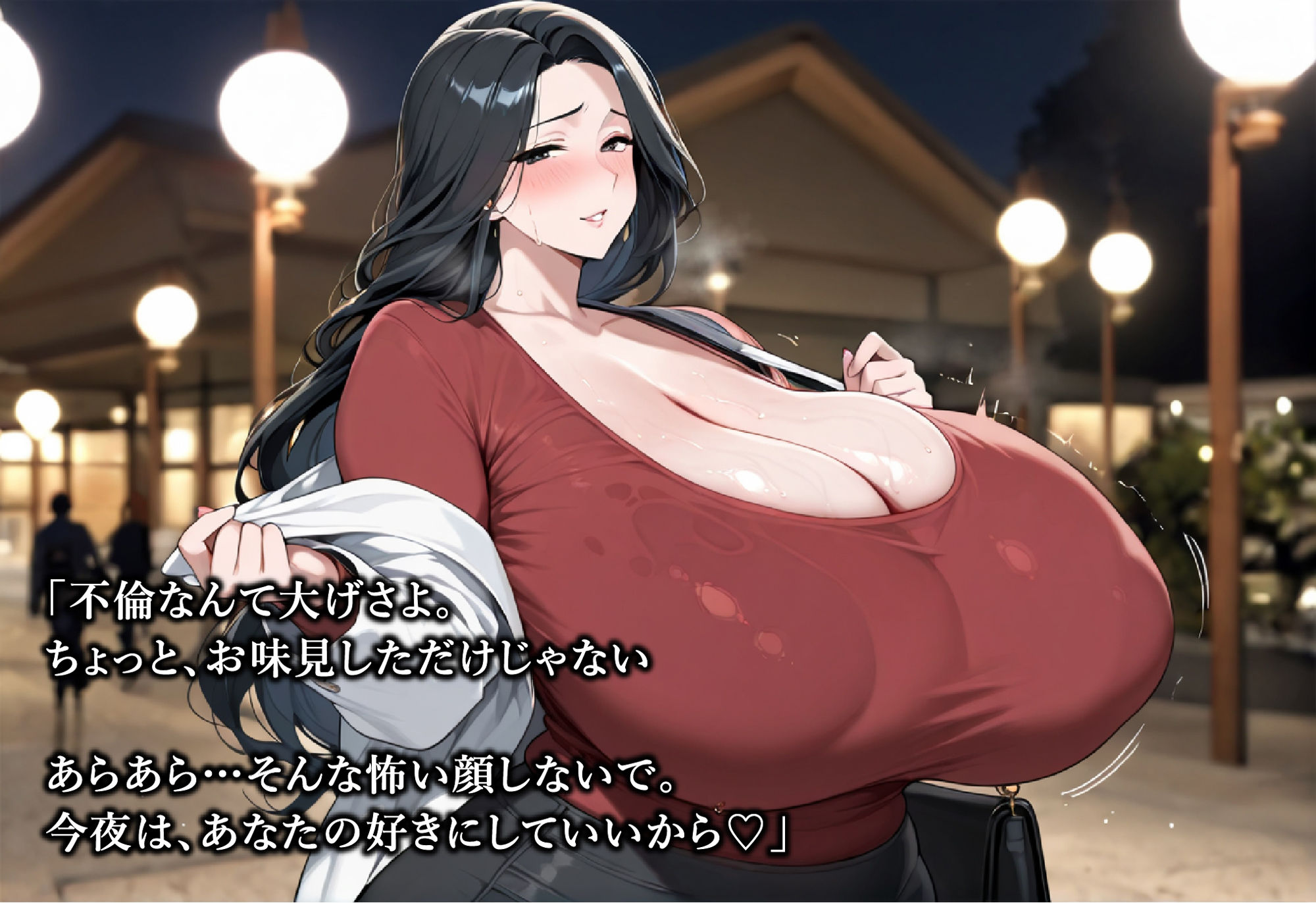 不倫がバレたドスケベおばさん 説教セックス - サンプル画像 1