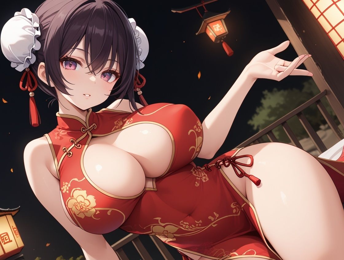 中華料理店の巨乳チャイナ娘に店内で何度も中出しした話 - サンプル画像 9