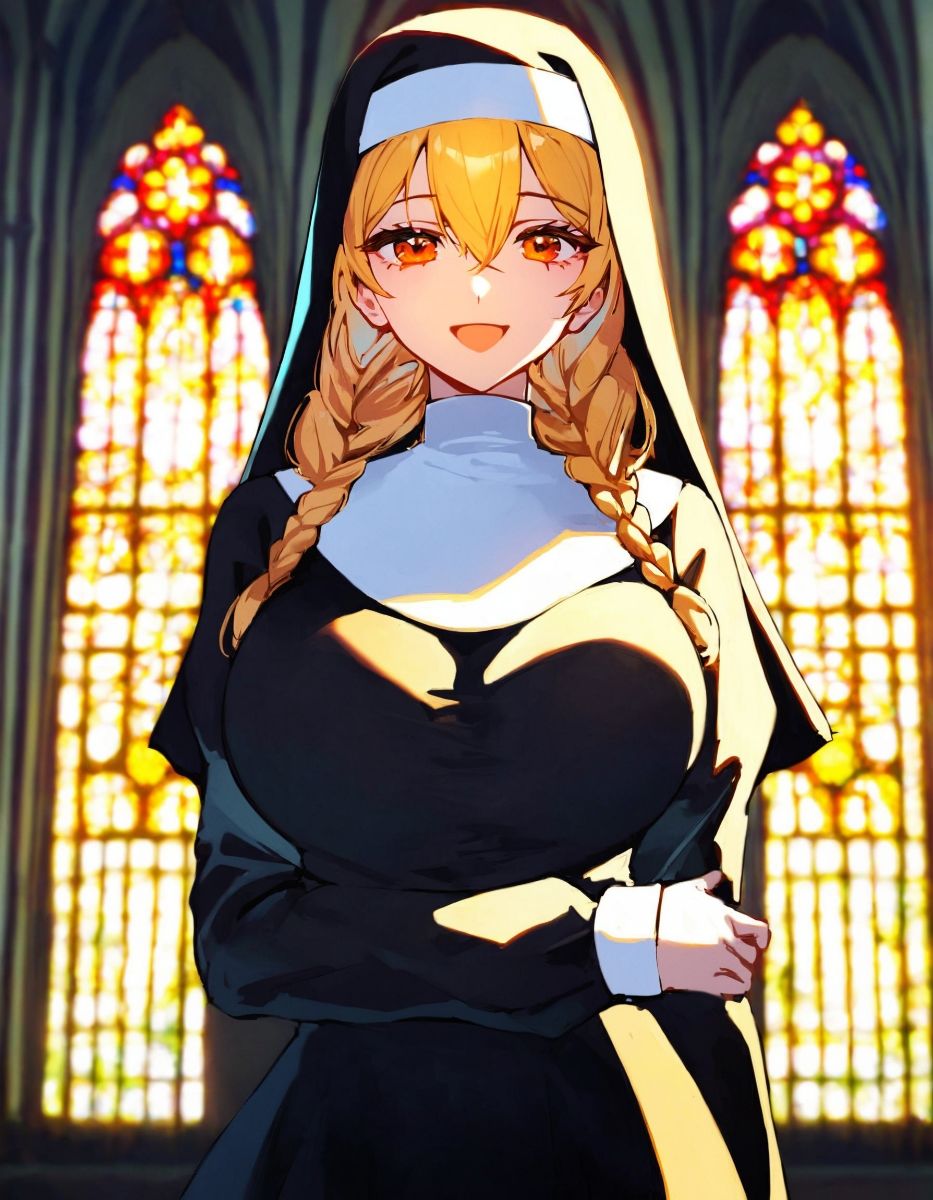 シスターさん、オークの戦士に襲撃される  イラストオンリー版 - サンプル画像 7