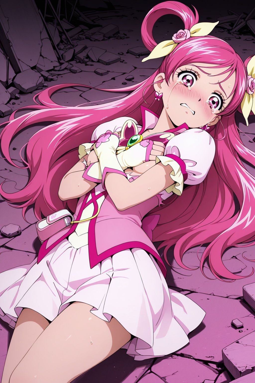 変身ヒロイン×辱 Yes！プ●キュア5  キュアド●ーム敗北初セックス - サンプル画像 6