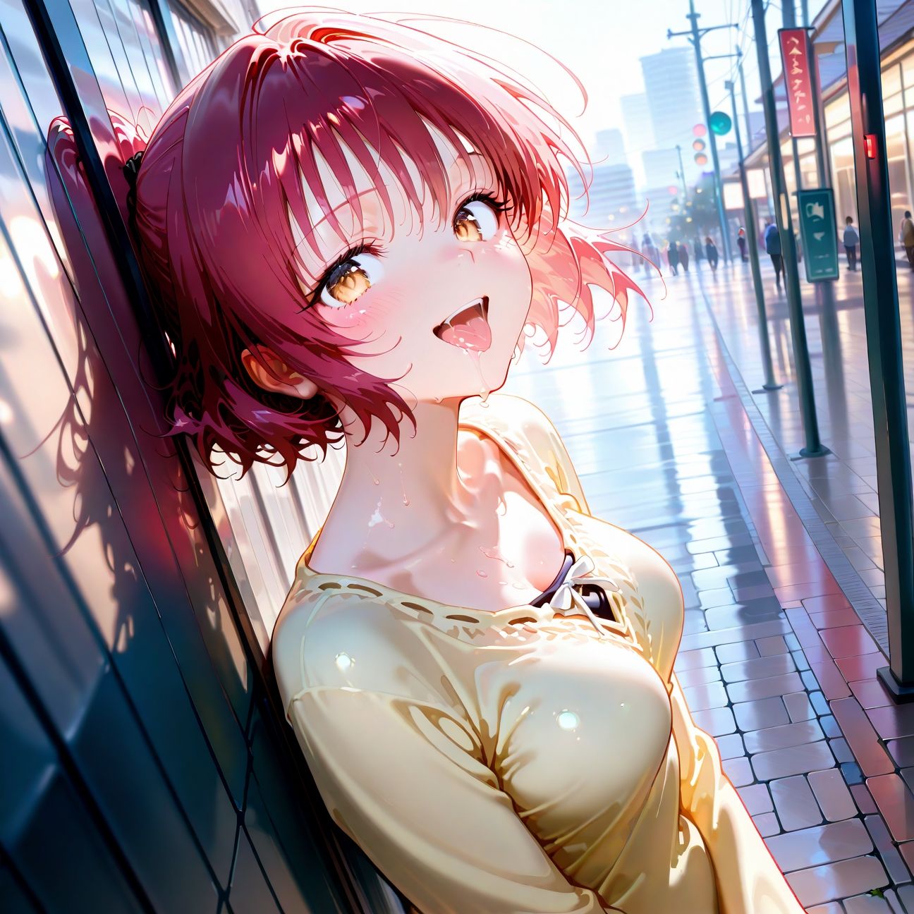 【Part2】街中で快感露出セックス☆彡周囲の視線で感じちゃう♪ - サンプル画像 1