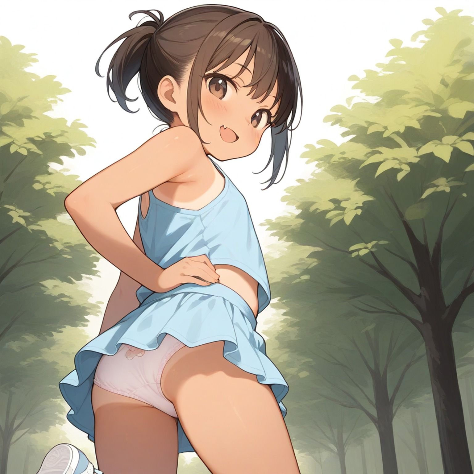 パンティーまる見え美少女 part3【AIイラスト集】 - サンプル画像 5