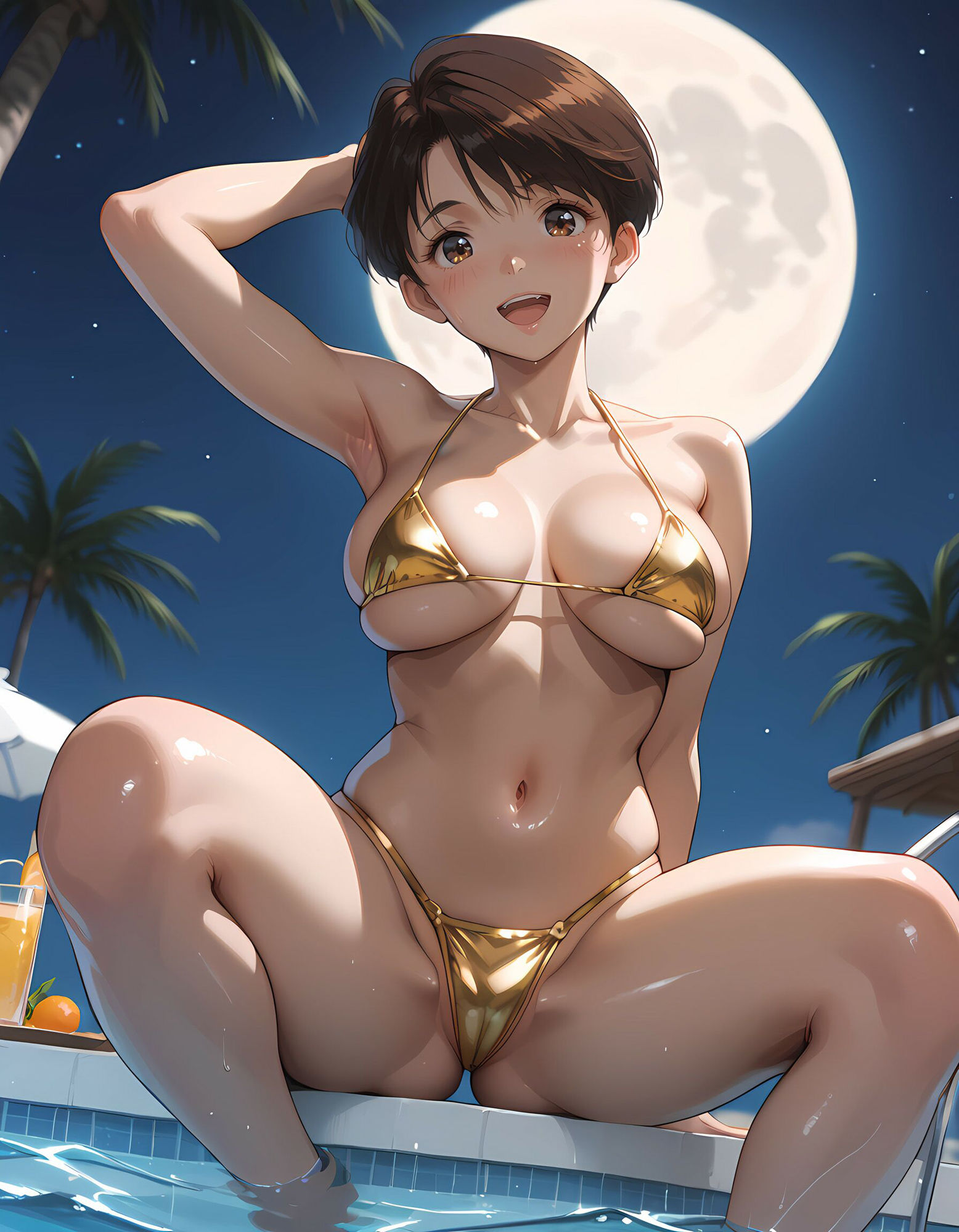 スーパー脱衣麻雀:Re【遠〇みづき・バカンス編】 - サンプル画像 4