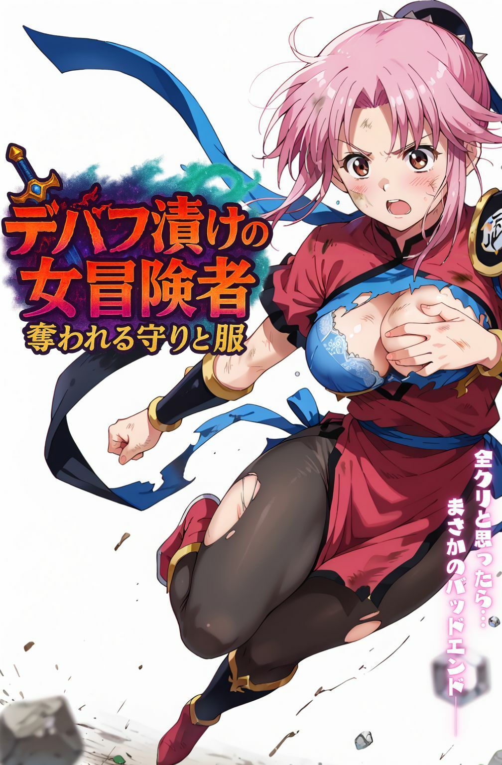 デバフ漬けの女冒険者 〜奪われる守りと服〜 - サンプル画像 7