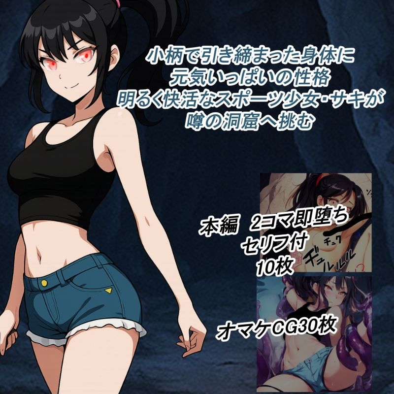 サキの2コマ即落ち触手改造 - サンプル画像 1