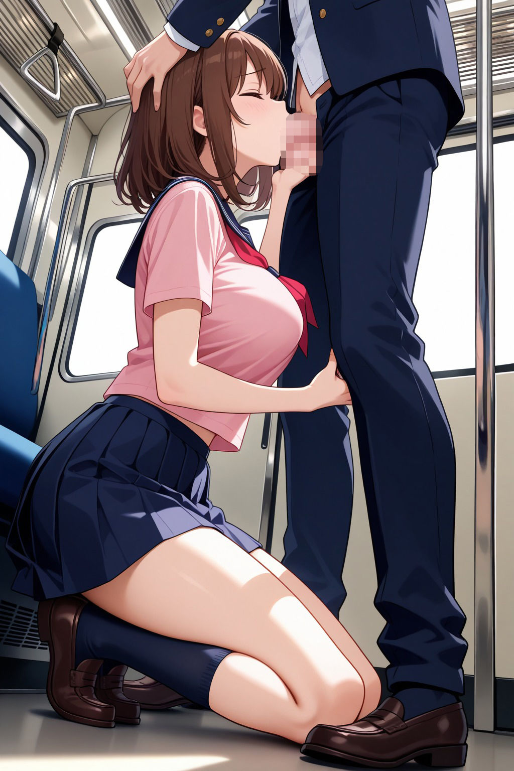 美少女痴○電車〜ヤリ放題車両〜 - サンプル画像 2