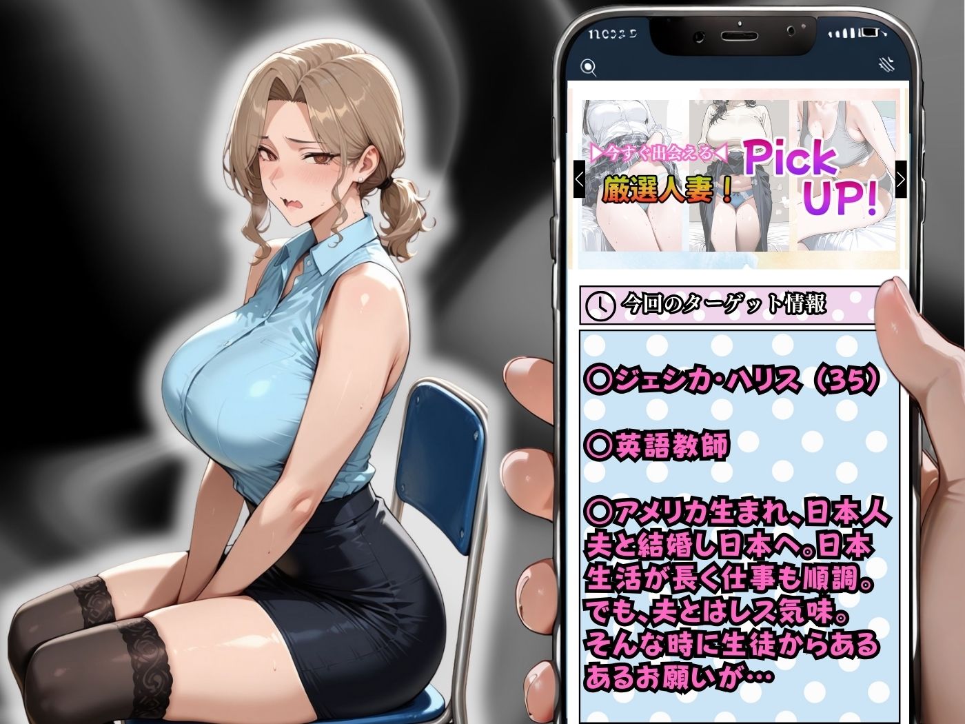 【セリフ入有】肉感人妻種付け〜人妻教師が生徒の為に奉仕するが皆のオナホになった話〜 - サンプル画像 2