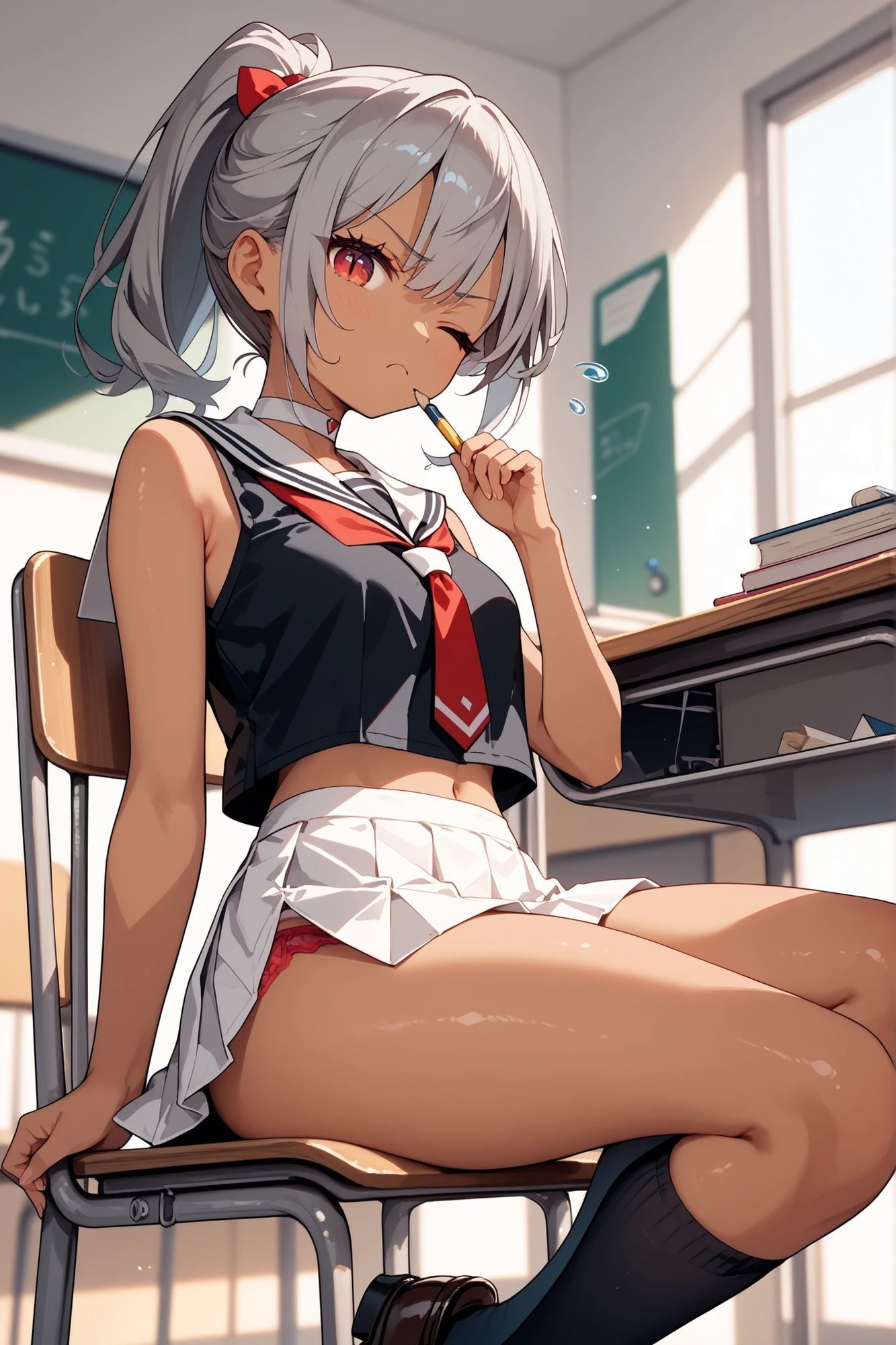 褐色ちゃんとえっちなえちえち - サンプル画像 2