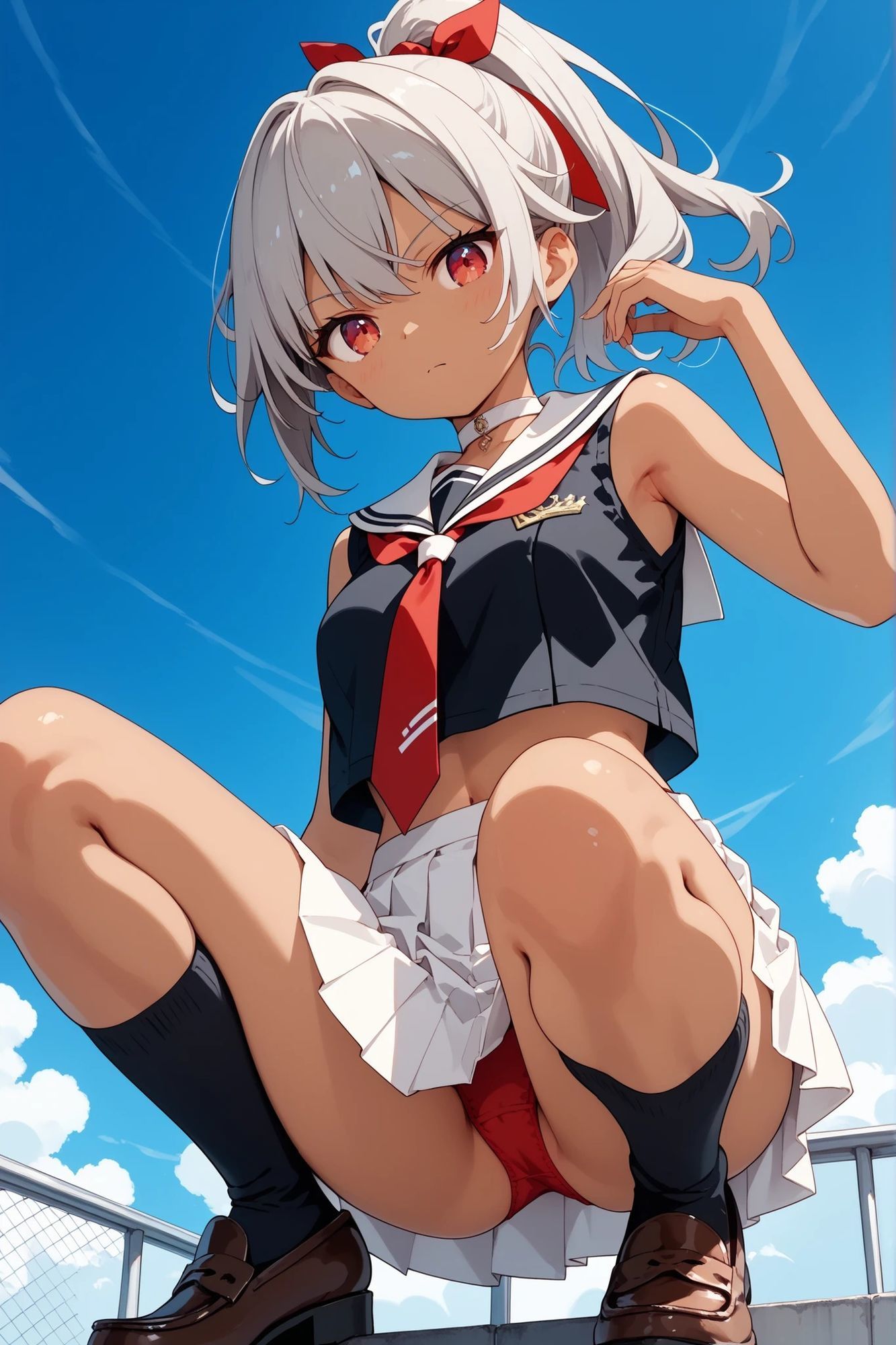 褐色ちゃんとえっちなえちえち - サンプル画像 3