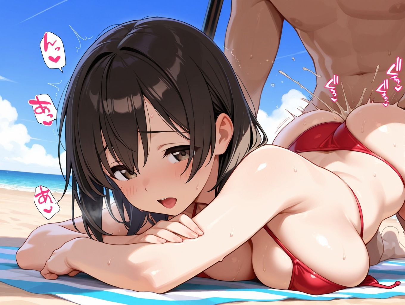 爆乳限定  イキすぎ！！サマースクール - サンプル画像 1