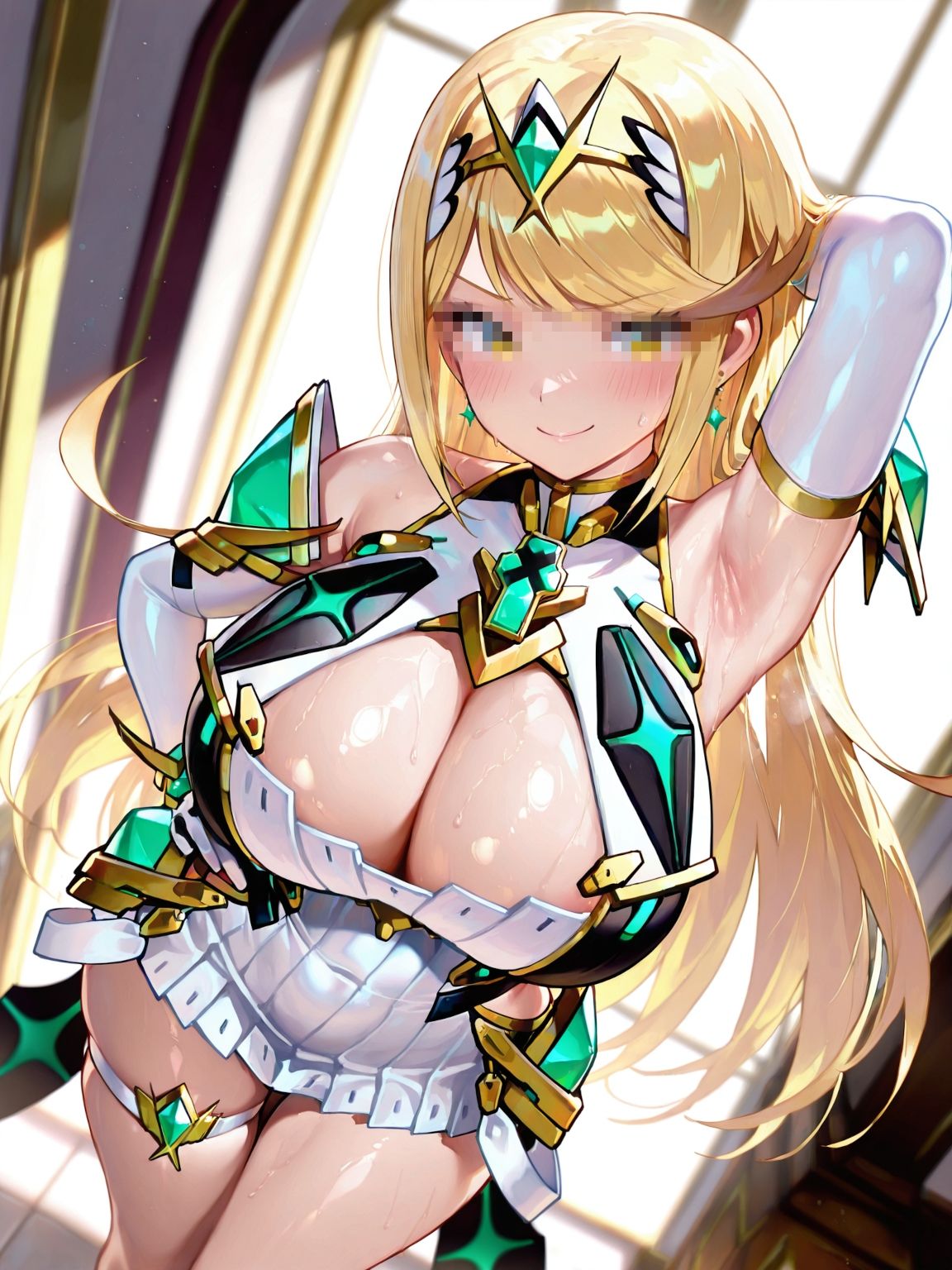 ゼノ●レイド  ヒ●リの淫果律予測 - サンプル画像 4