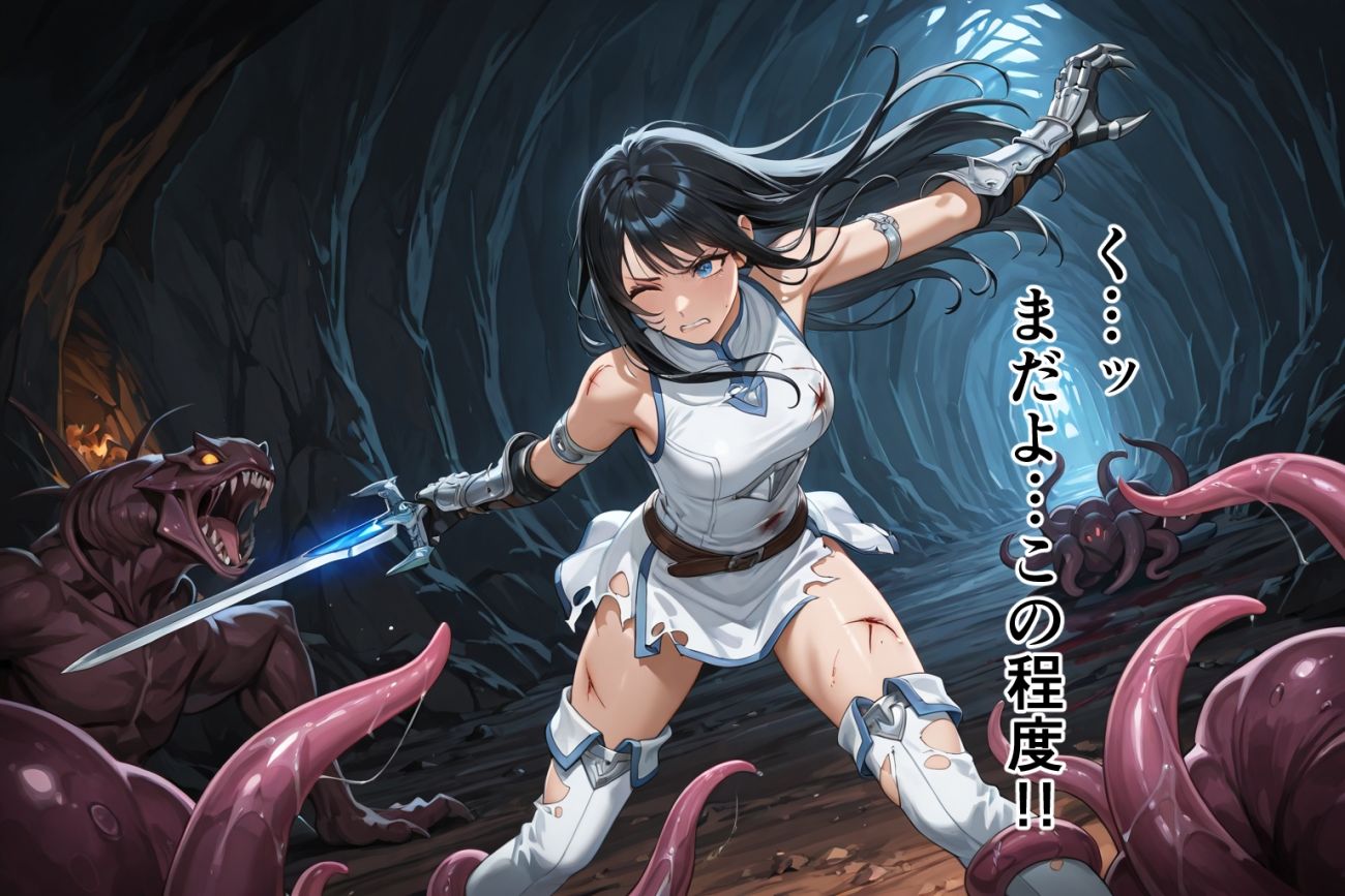 ●触手・オーク●聖女 敗北 CG集 ダーク・サクリファイス - サンプル画像 1