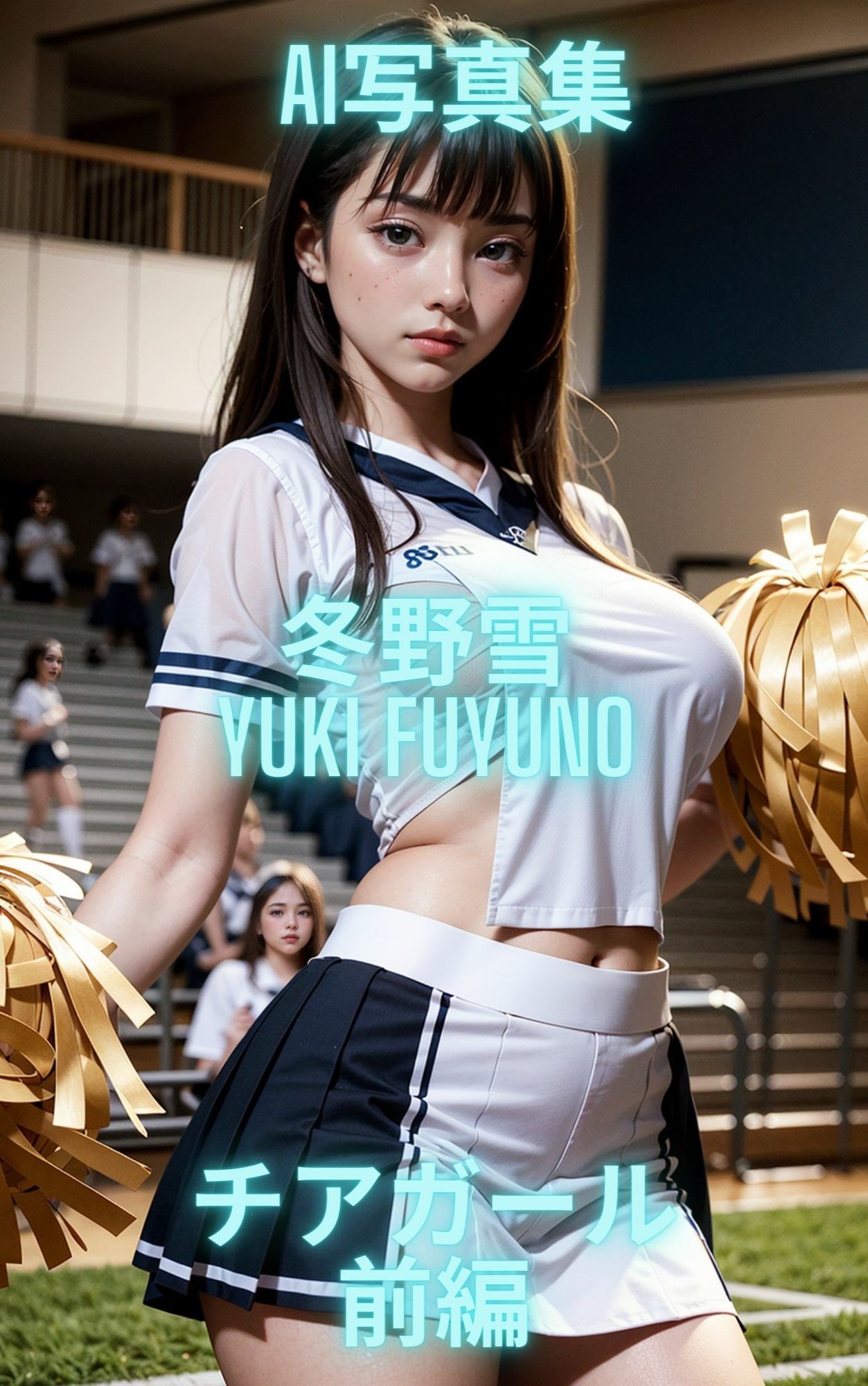 AI写真集 冬野雪 Yuki Fuyuno チアガール - サンプル画像 2
