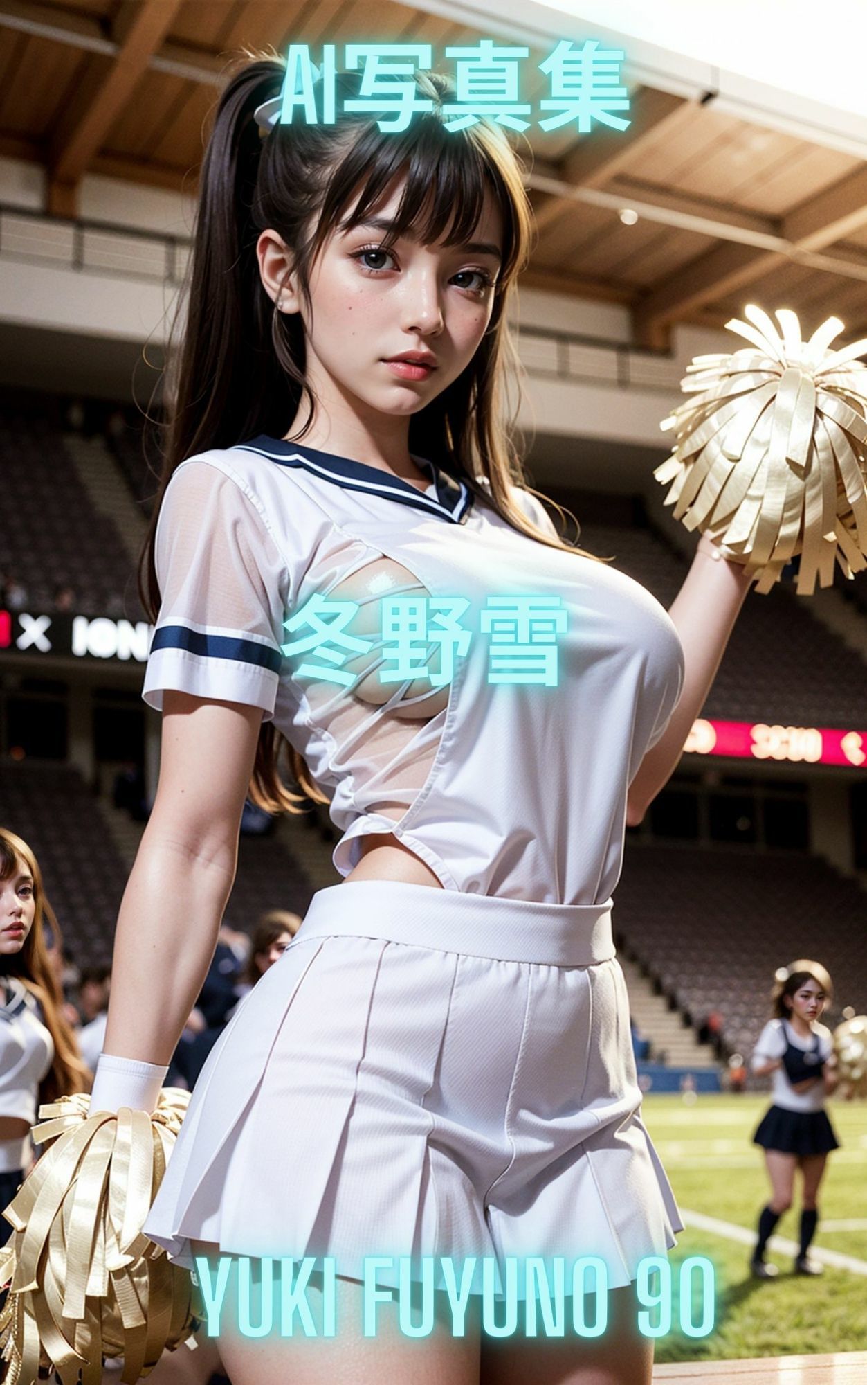 AI写真集 冬野雪 Yuki Fuyuno チアガール - サンプル画像 5