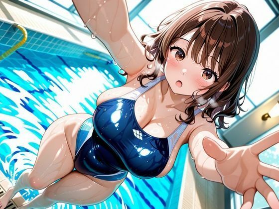 パンミセ学園【水泳部編】〜デカパイムチムチ水泳部と種付け練習〜 - サンプル画像 1
