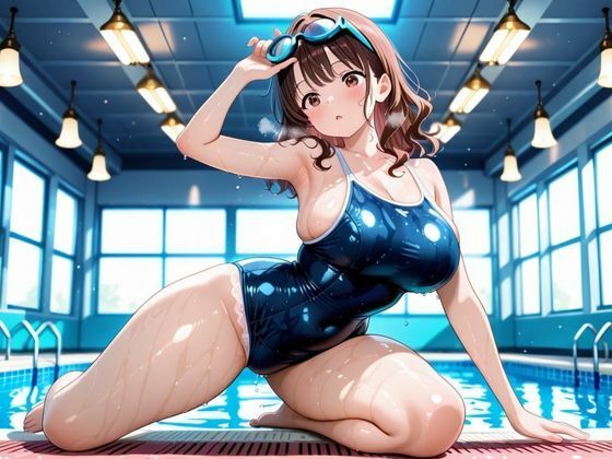 パンミセ学園【水泳部編】〜デカパイムチムチ水泳部と種付け練習〜 - サンプル画像 2