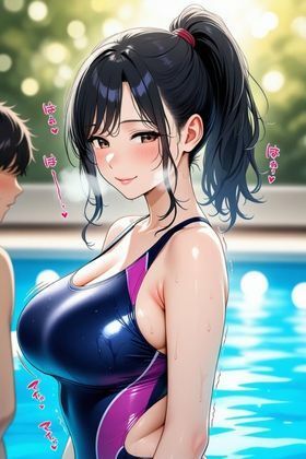 でかぱい人妻のムチムチボディの作り方 〜しっとり高級プール編〜 - サンプル画像 2