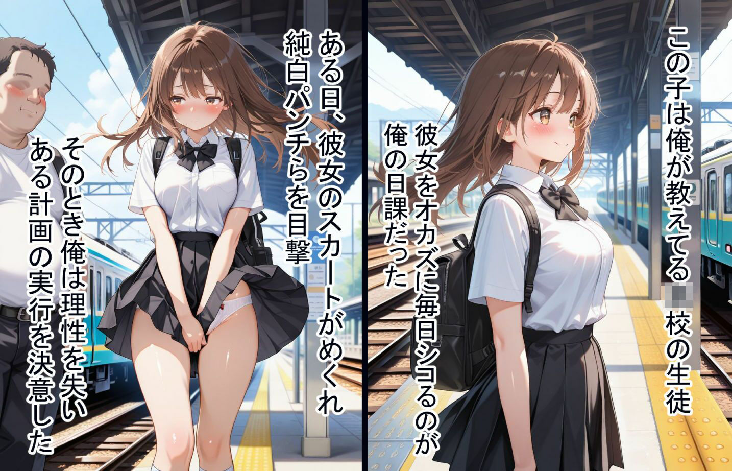 清楚JK睡眠レ〇プ事件 - サンプル画像 1